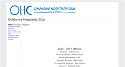 Desktop Screenshot of oklahomahospitalityclub.com